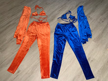 Load image into Gallery viewer, FIREBALL VELVET THREE PIECE JOGGING SET