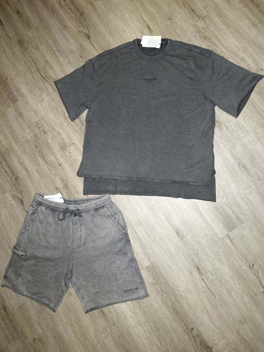 Debonair Et Cetera French Terry Short Set(GRAY)