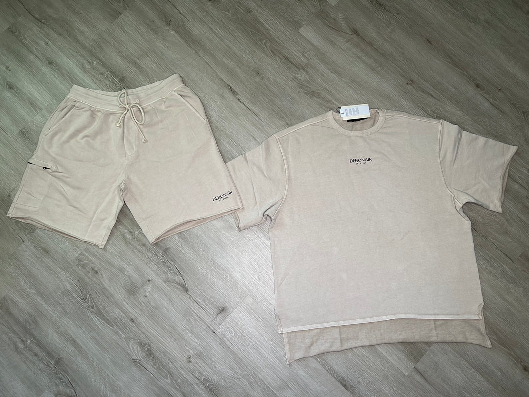 Debonair Et Cetera French Terry Short Set(SAND)