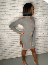 Load image into Gallery viewer, MAKE ME YOUR BOO SEASONAL LONG SLEEVE HIGH NECK DRESS
